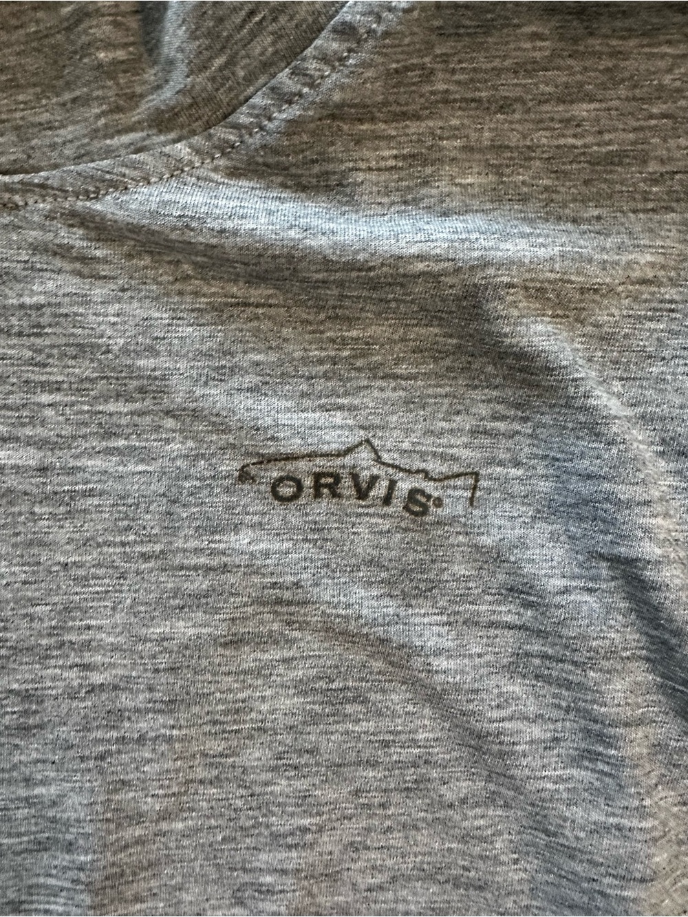 Men’s Orvis long sleeve T-shirt hoodie - Picture 4 of 7